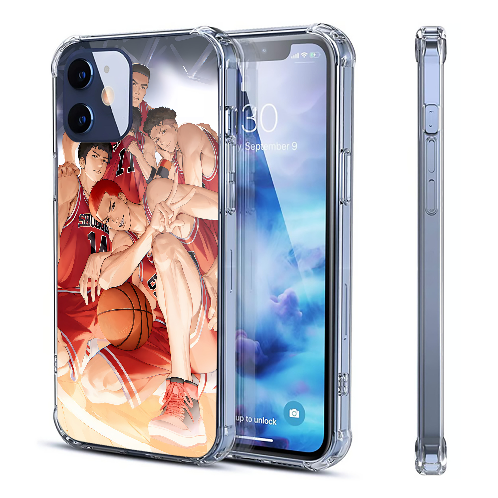 （画像用） SLAM DUNK／スラムダンク 【iPhone 12シリーズ対応】透明スマホケース（クリアソフトケース）